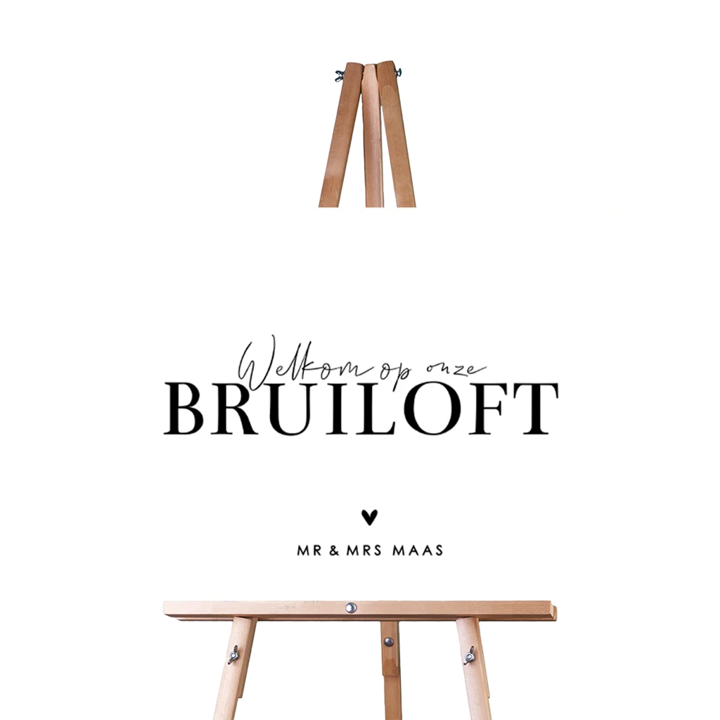 Minimalistisch bruiloftsbord in zwart-wit