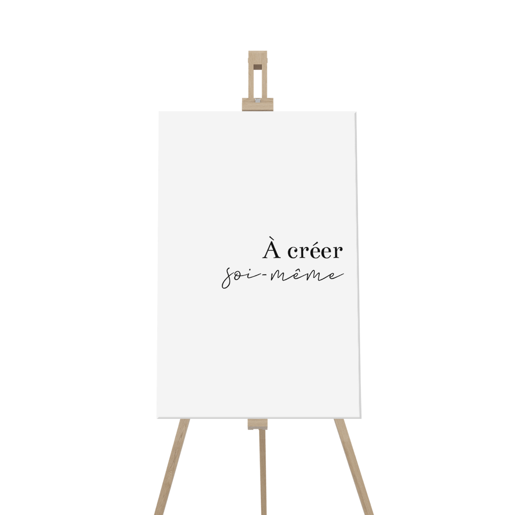 Panneau de bienvenue à personnaliser - Portrait