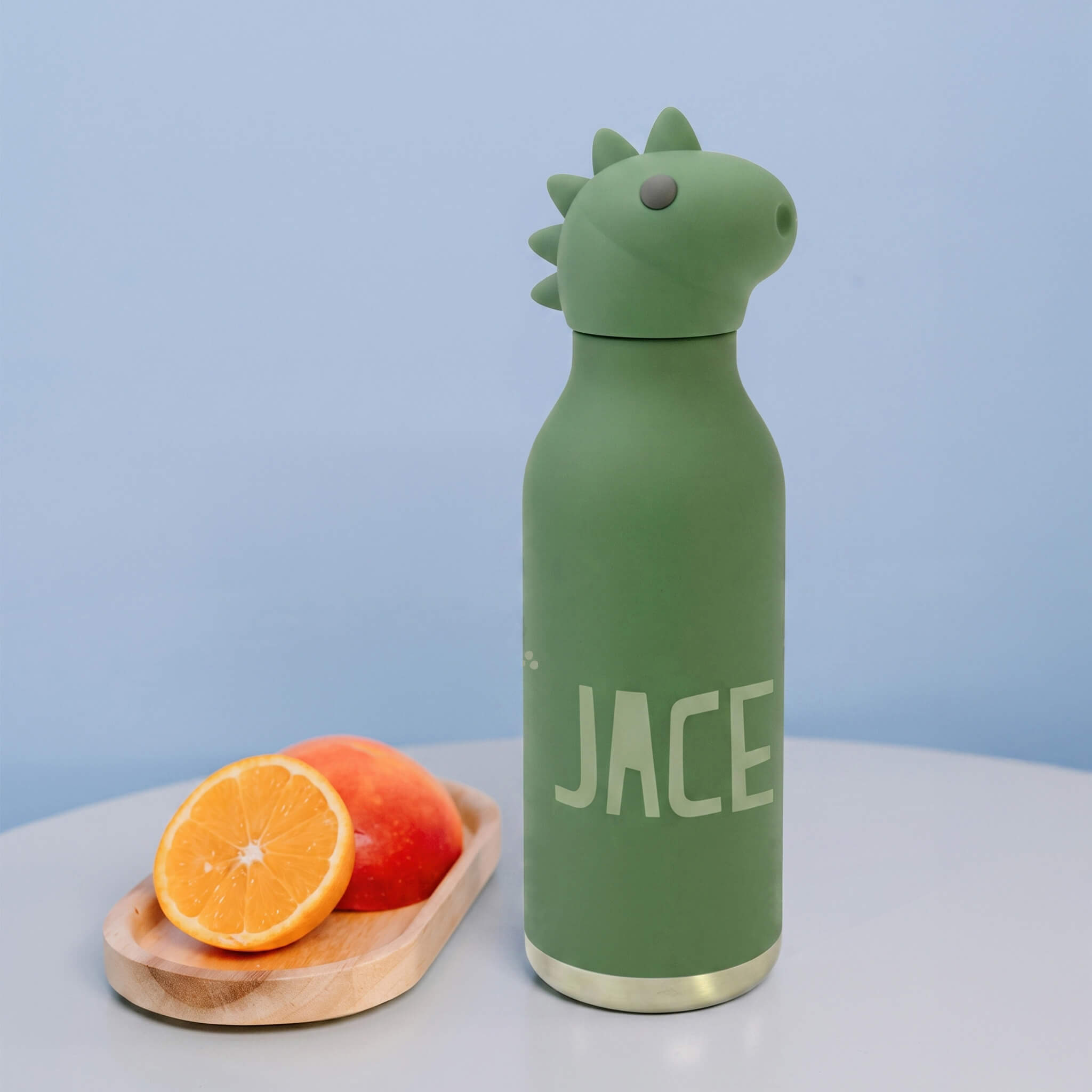 Asobu RVS drinkfles dino met naam