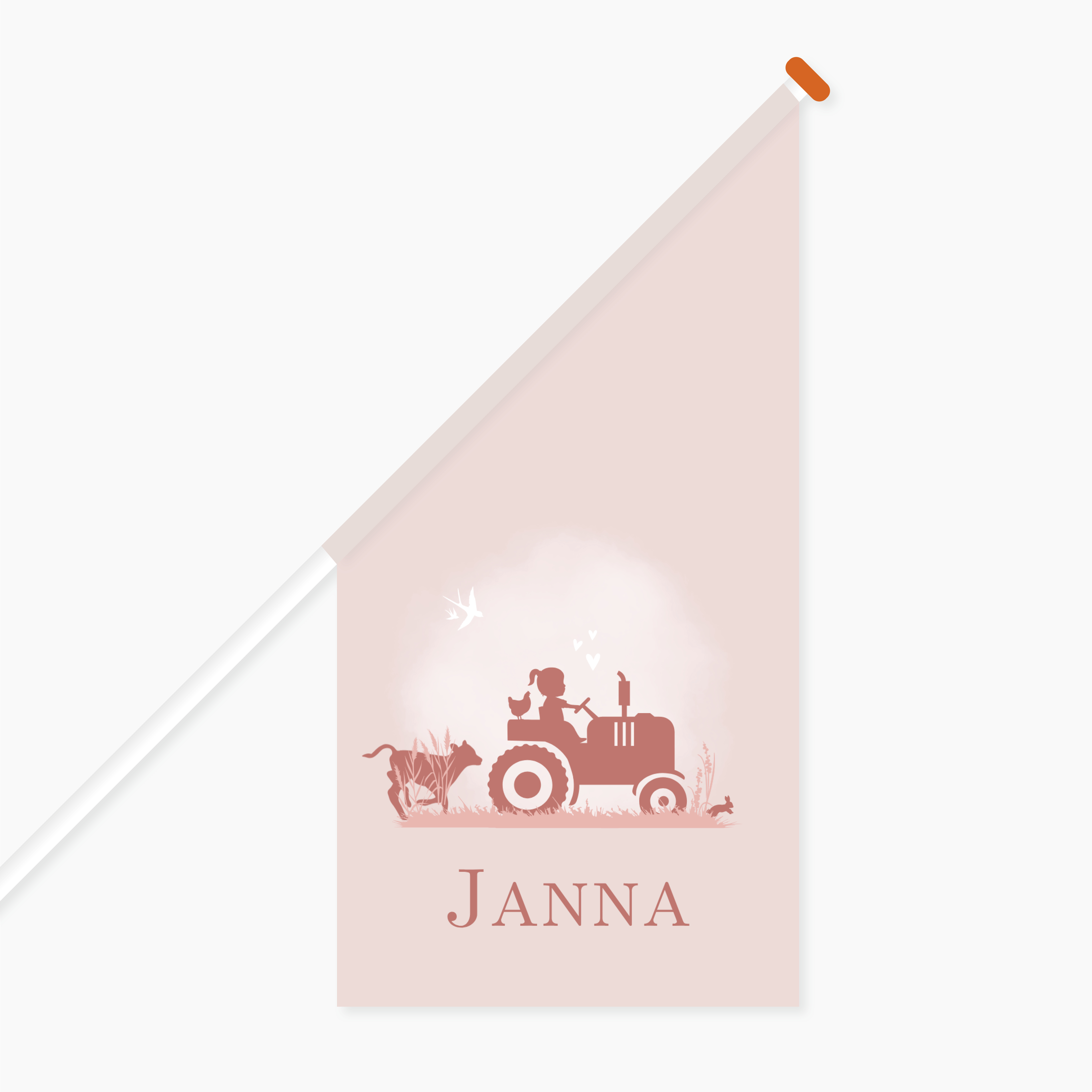 Geboortevlag Trekker Boerderij Kalfje