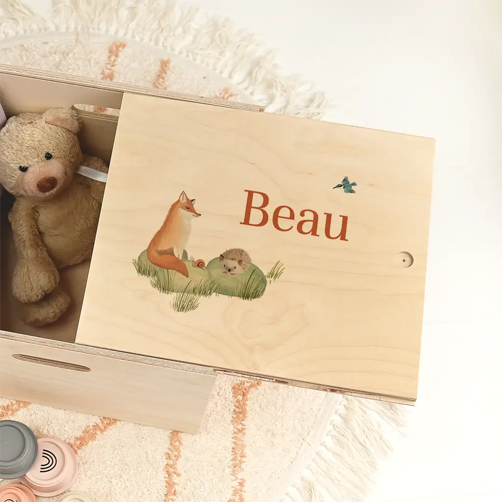 Doopsuiker presentatie doos met bosdieren