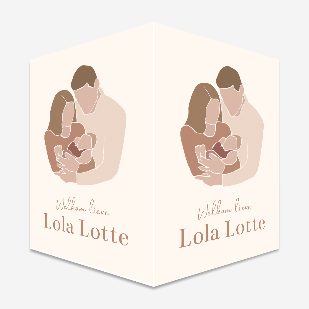 Raambord Gezin Illustratie Baby