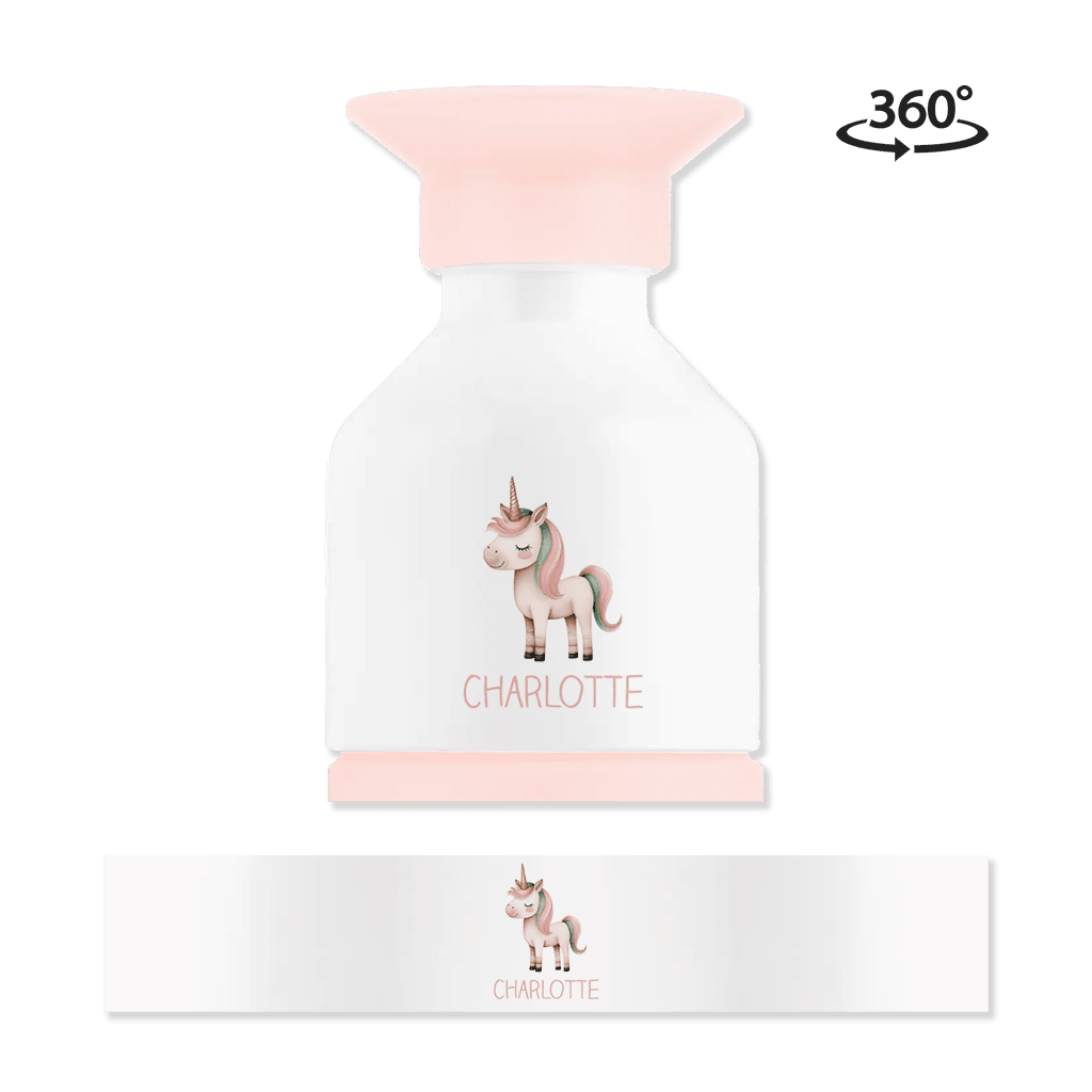 Dopper steel MINI met eenhoorn en naam