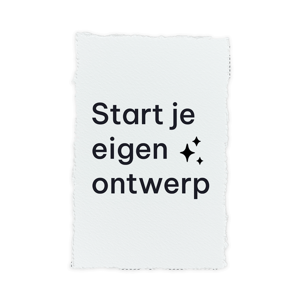 Trouwkaart met handgeschept papier look zelf maken