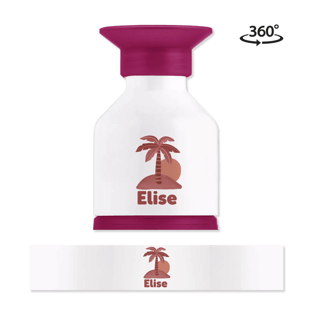 Dopper drinkfles met naam en palmboom-DC 00037
