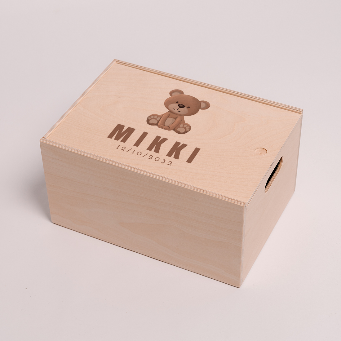 Memorybox beertje met naam