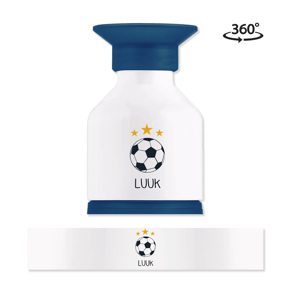 Dopper waterfles met naam en voetbal