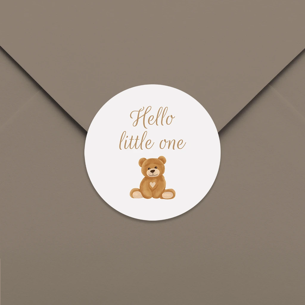 Sluitsticker beertje hello - per vel