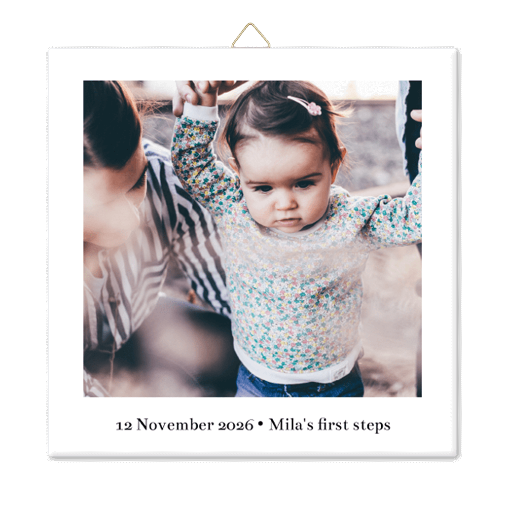 Foto-Keramikfliese "First steps"