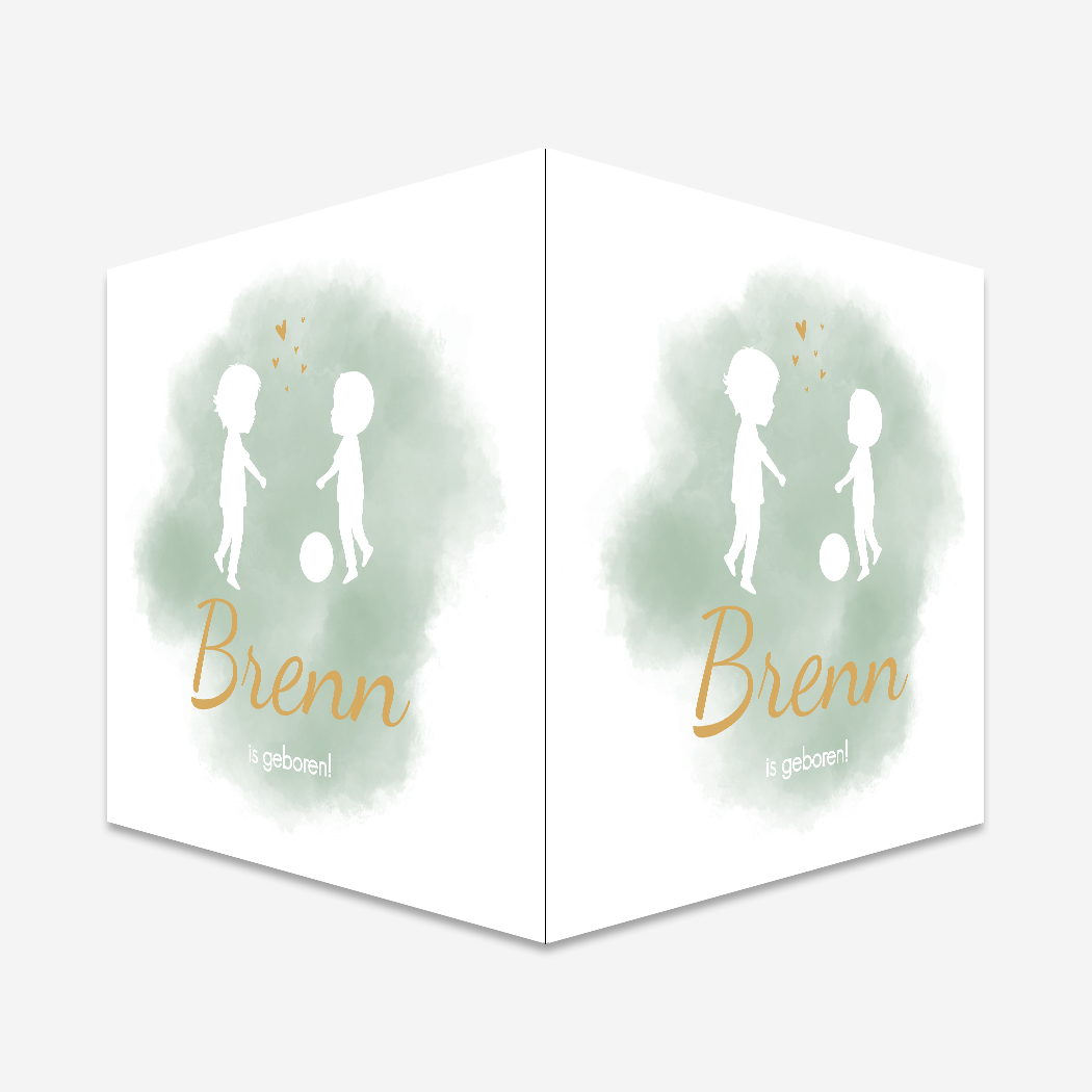 Geboortebord jongen voetbal