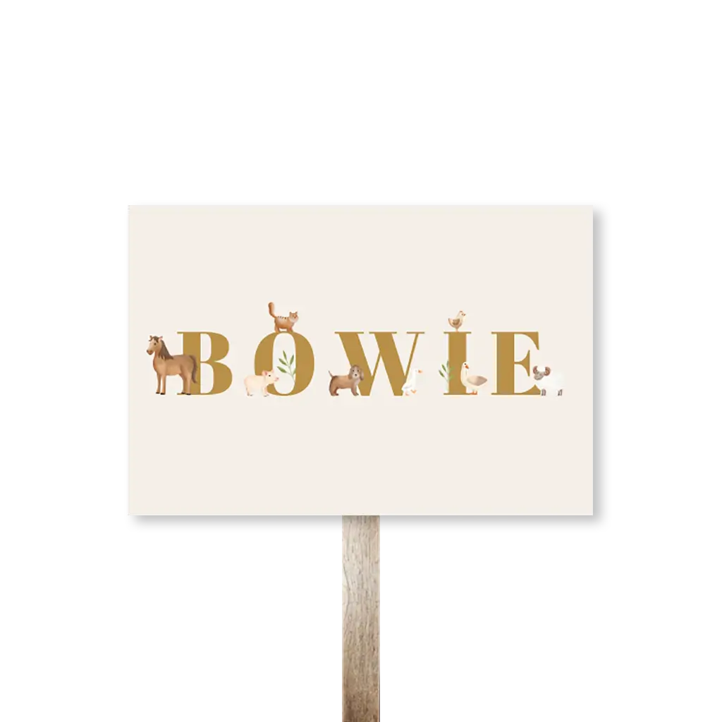 Tuinbord met boerderijdieren