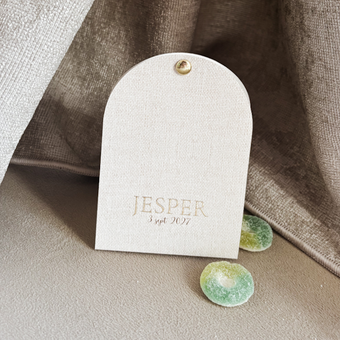 Tentkaartje met foto