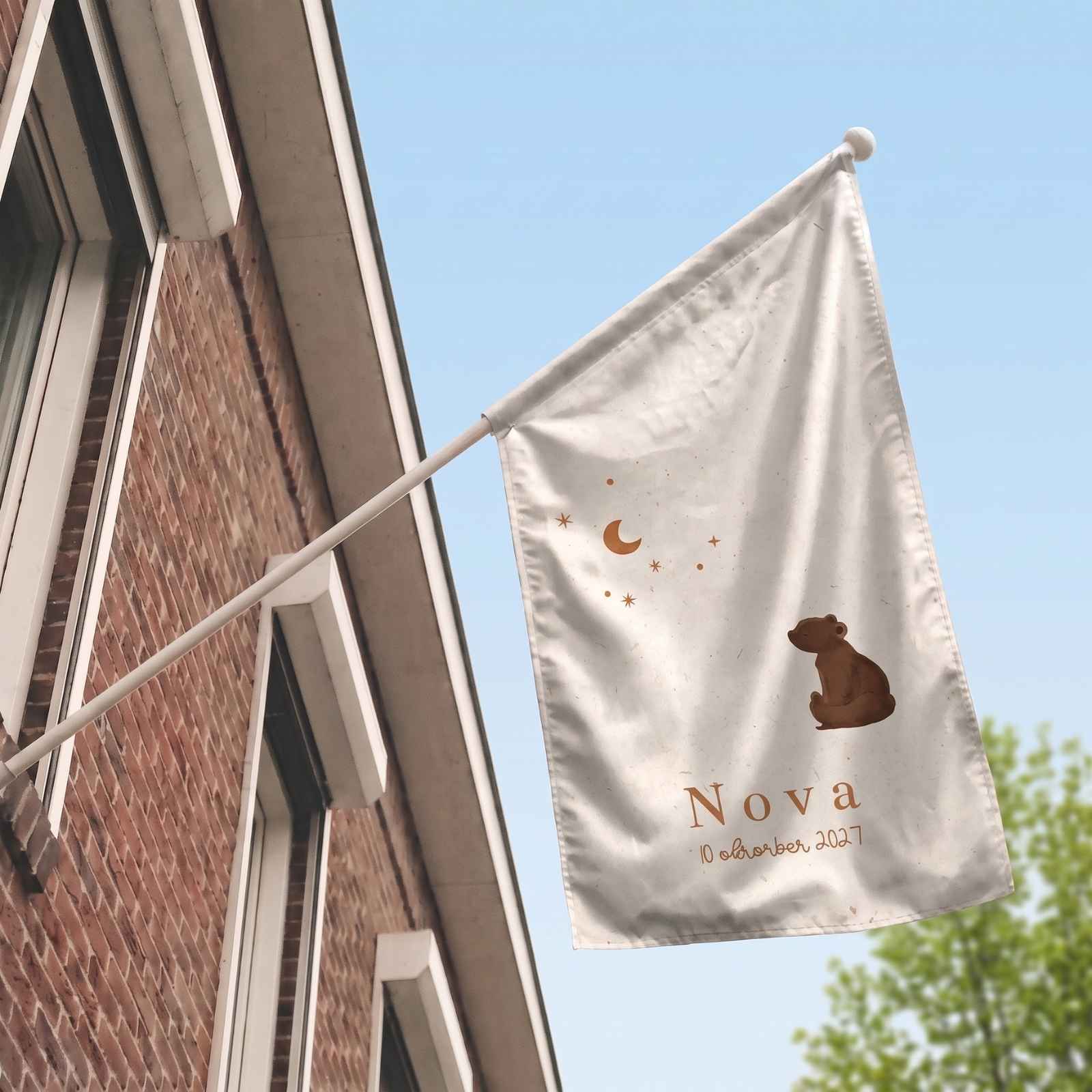 Geboortevlag beer sterren