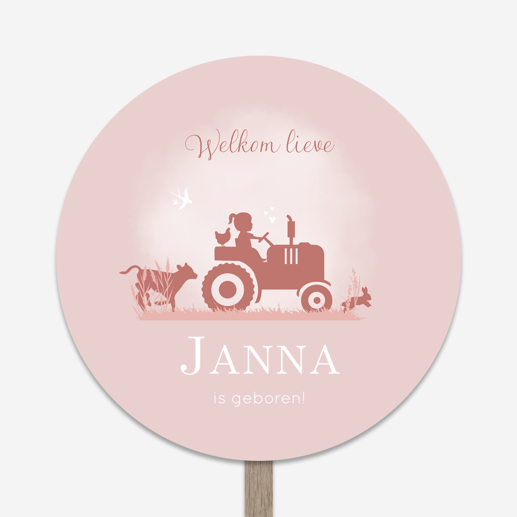 Tuinbord Trekker Kip Kalfje Boerderij