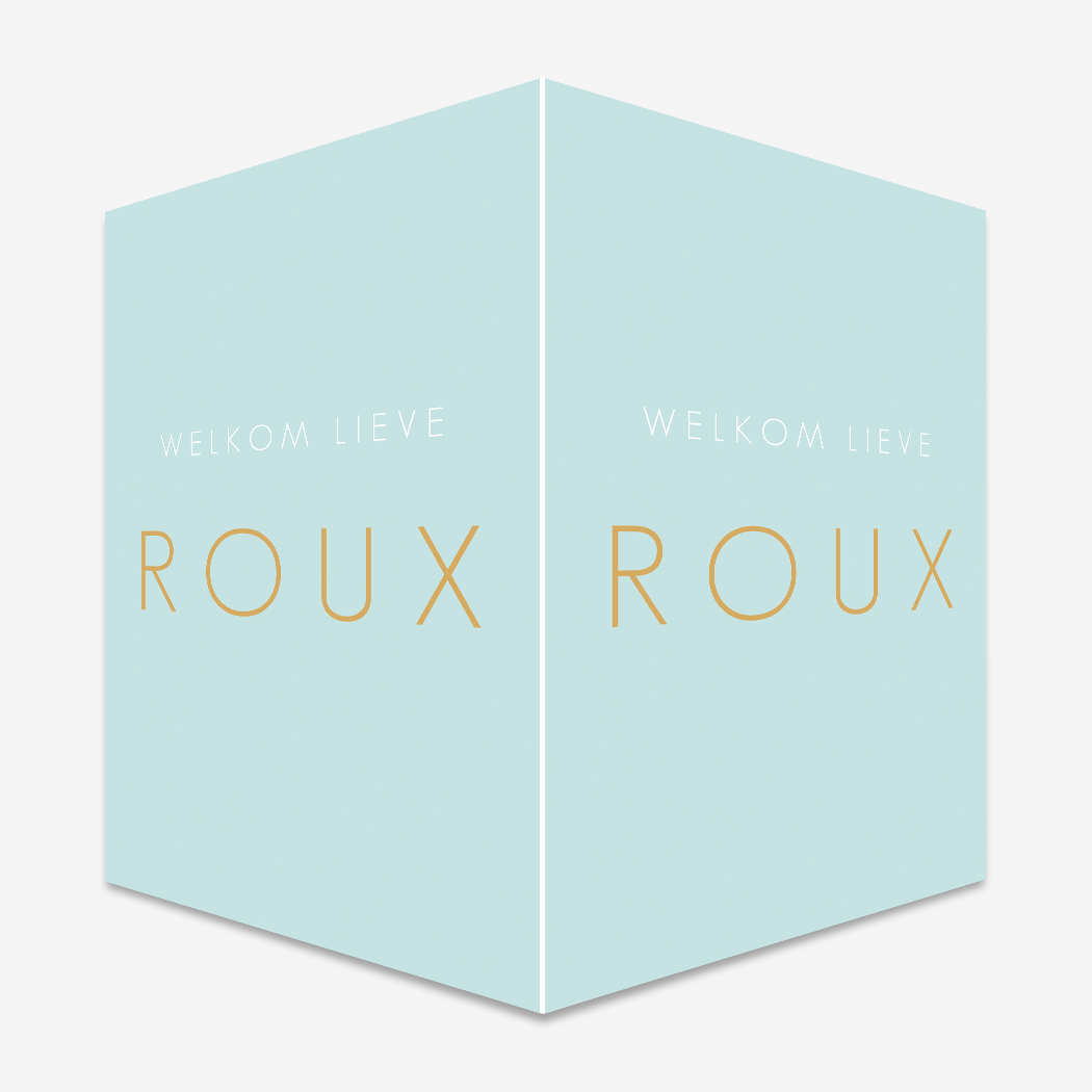 Raambord L Baby Blauw Minimalistisch