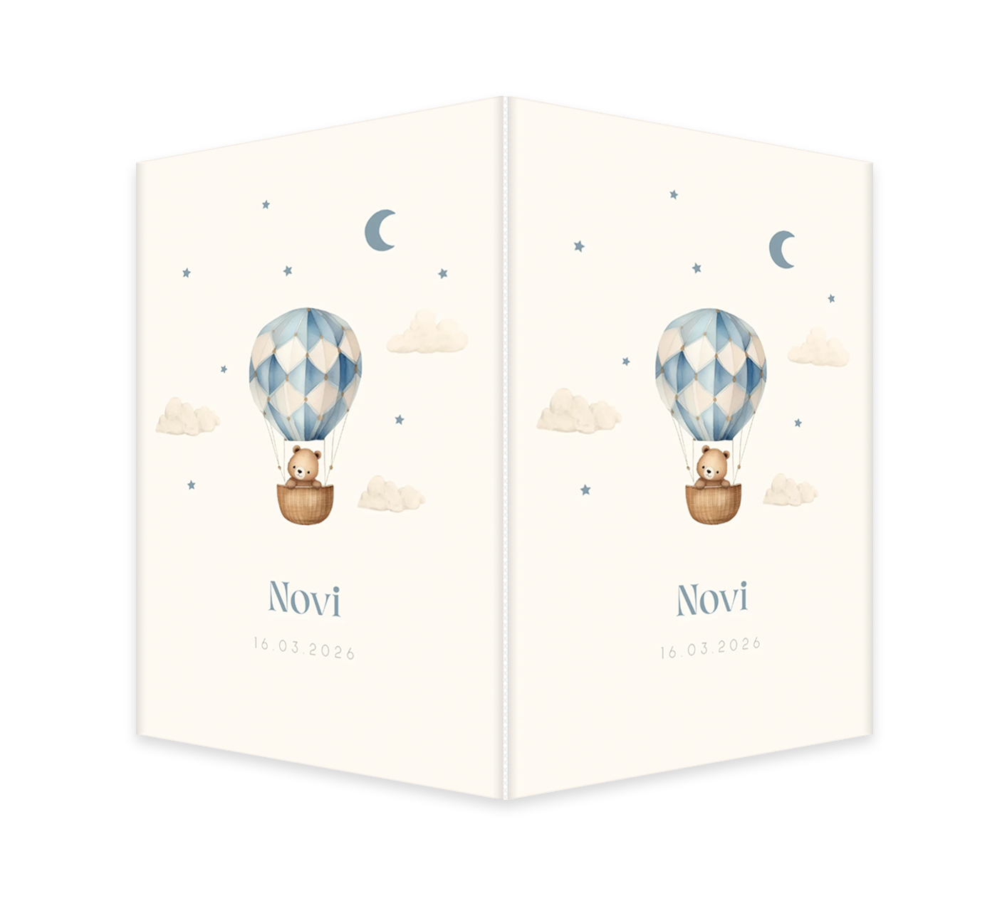 Raambord met luchtballon en lief beertje