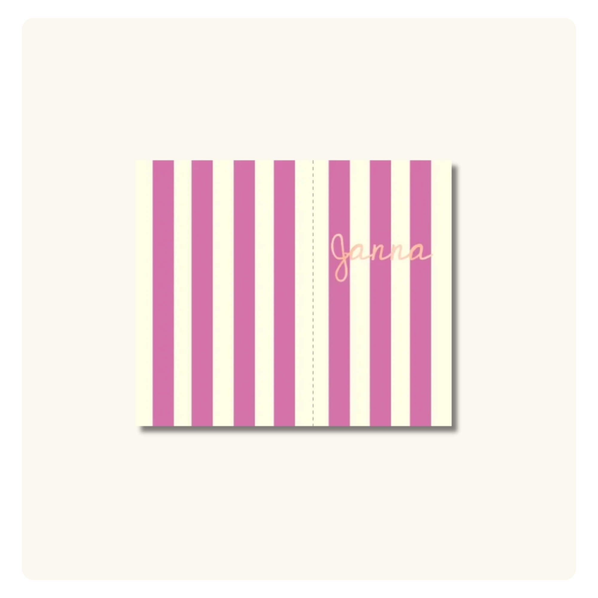 Geboortekaart | Gevouwen Streep