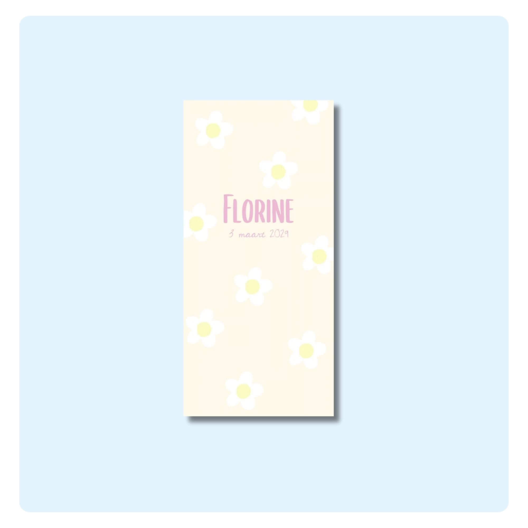 Geboortekaart | Bloemen