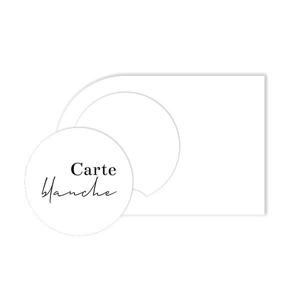 Faire-part de baptême original avec cartes rondes personnalisables