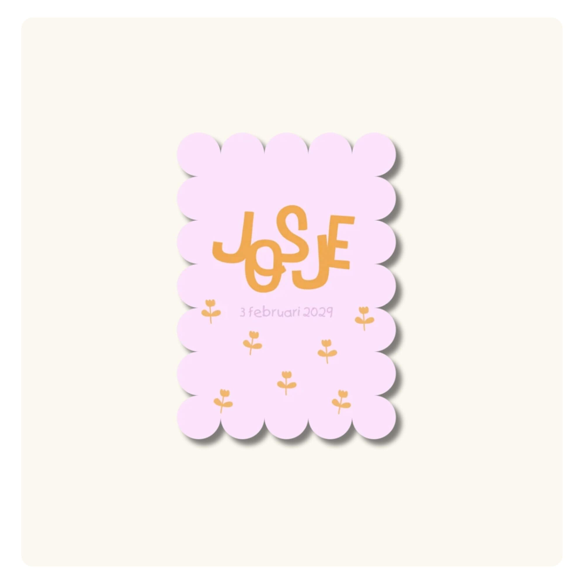 Geboortekaart | Bubbles & Tulpjes