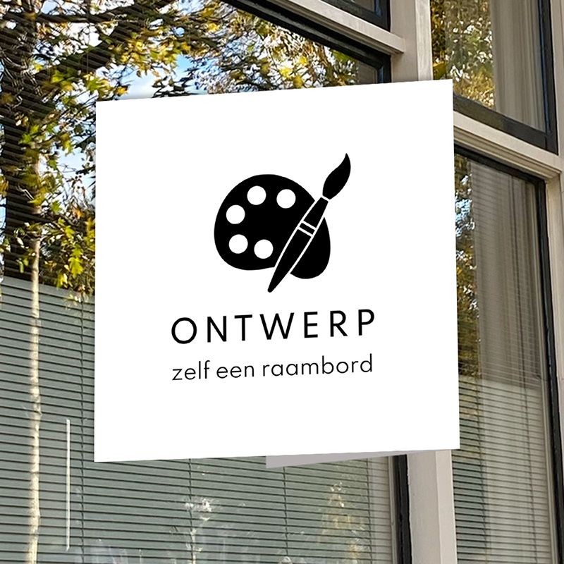 Ontwerp je eigen dubbele raambord 50x50 cm