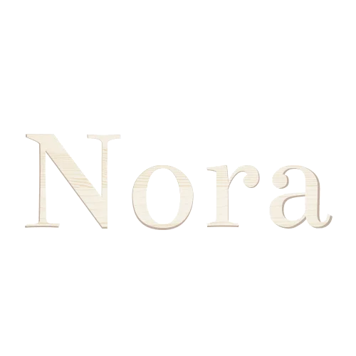 Naam in hout of acryl | lettertype Bentham