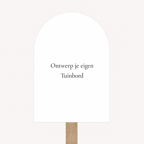 Tuinbord zelf ontwerpen in boogvorm