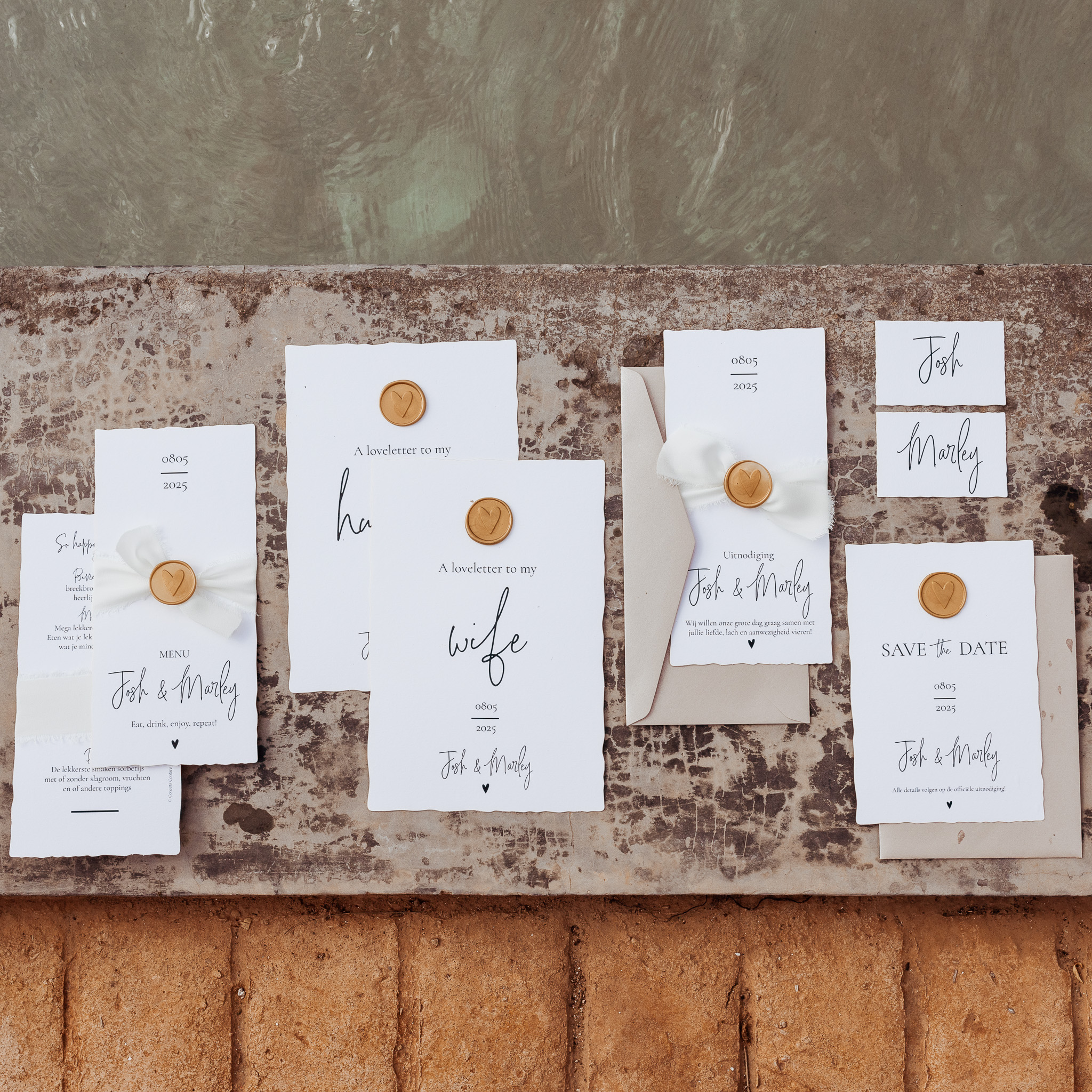 Trouw huisstijl klassiek wit zwart