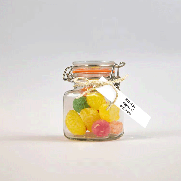 Langwerpig doopsuiker labeltje zelf maken | 16 stuks