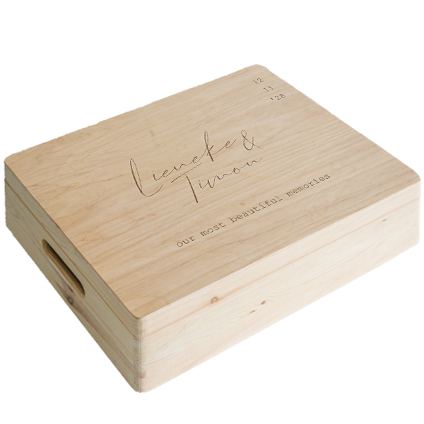 Stijlvolle memorybox voor herinneringen