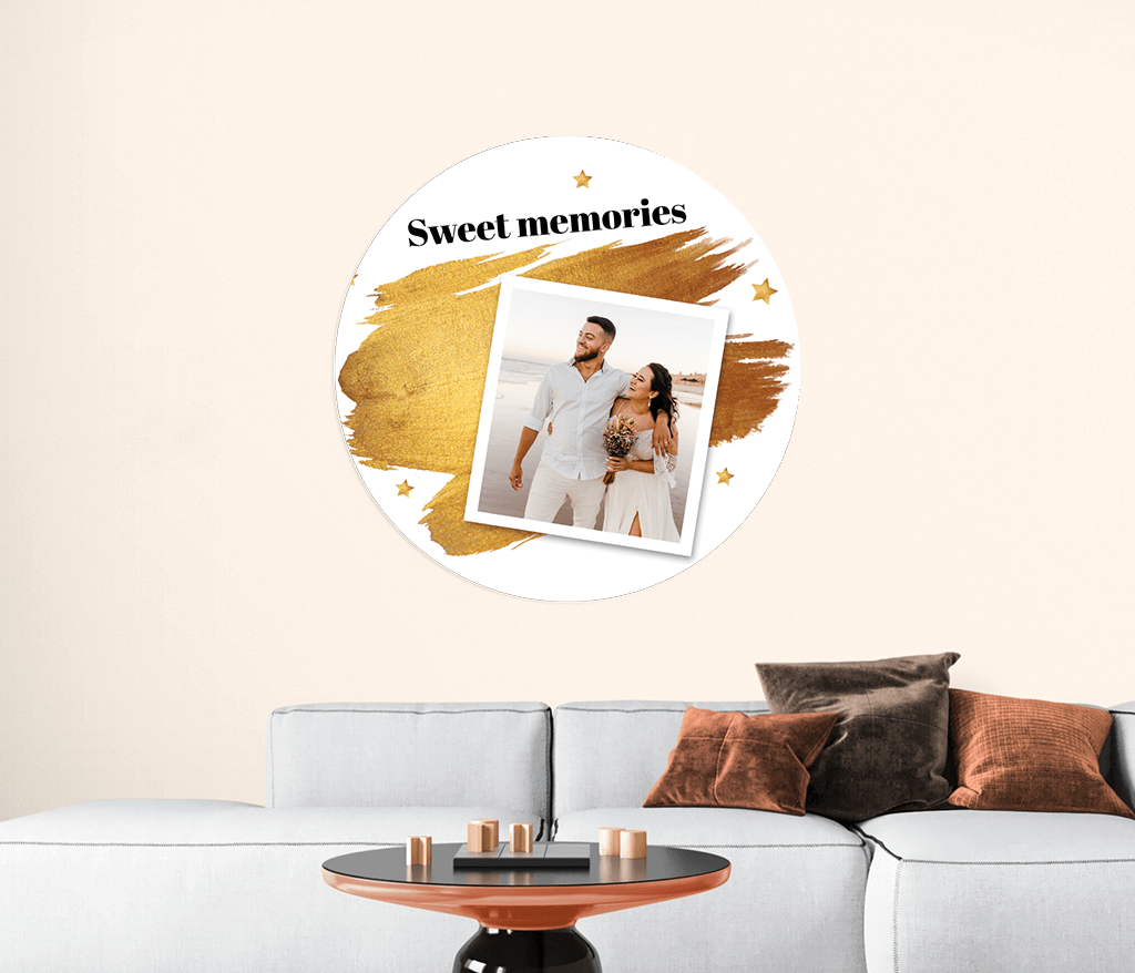 Papier peint rond Doux souvenirs