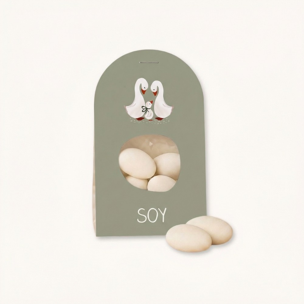 Doopsuiker wikkel jongen familie gans