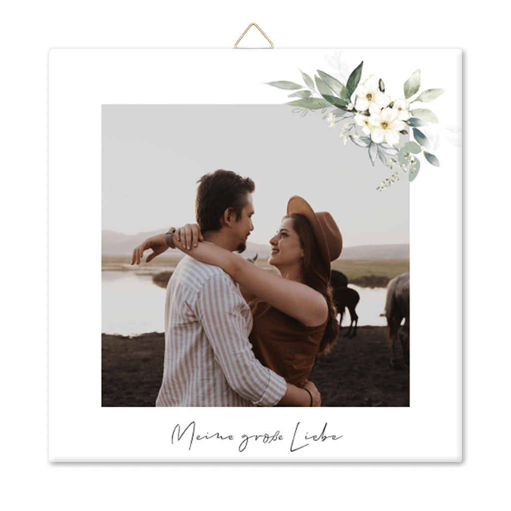 Hübsche Fotofliese "Große Liebe"
