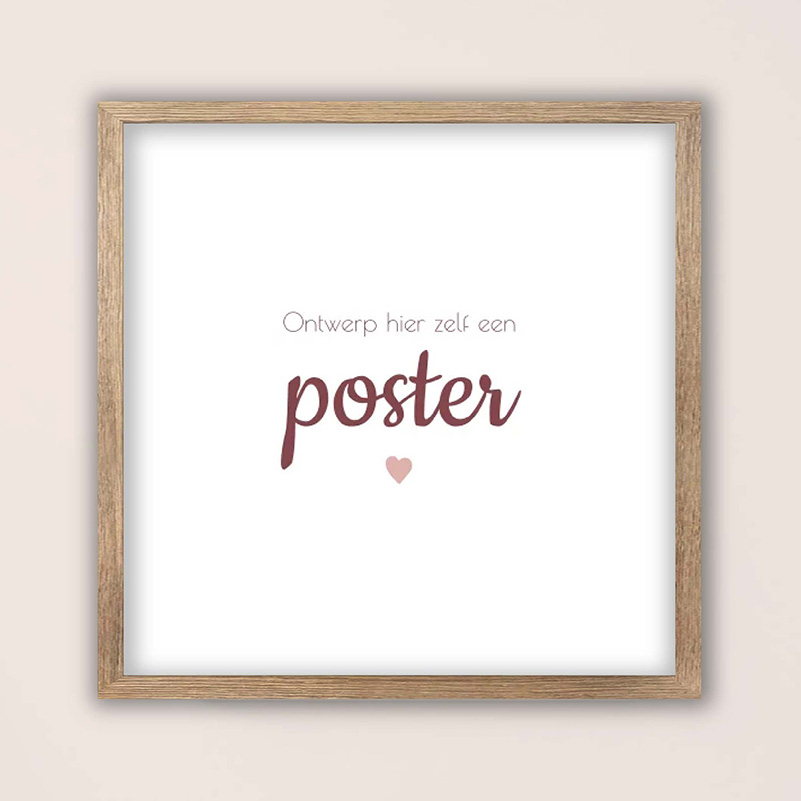 Personaliseerbare blanco vierkante poster