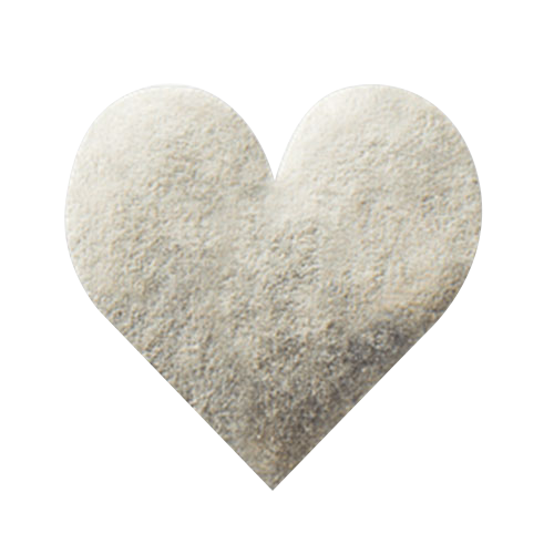 Sluitsticker zilverfolie hartje