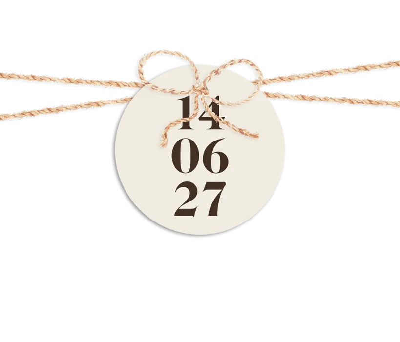 Anhänger in schickem Beigeton rund 40mm ø, 16 Stück