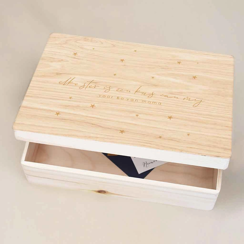 Liefdevolle memorybox met sterren - voor mijn kind van mama