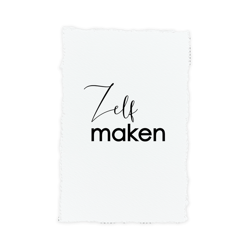 Scheppapier-look trouwkaart zelf maken