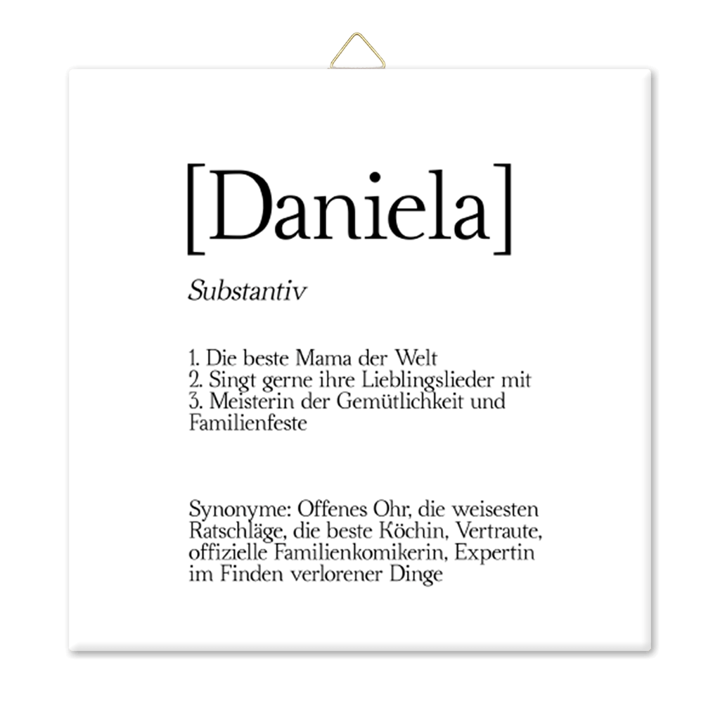 Fotofliese für Mama