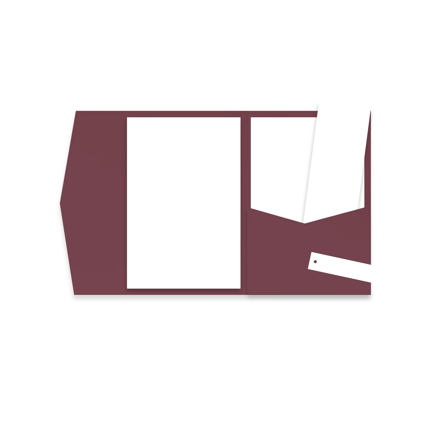 Trouwkaart pocketfold staand zelf maken