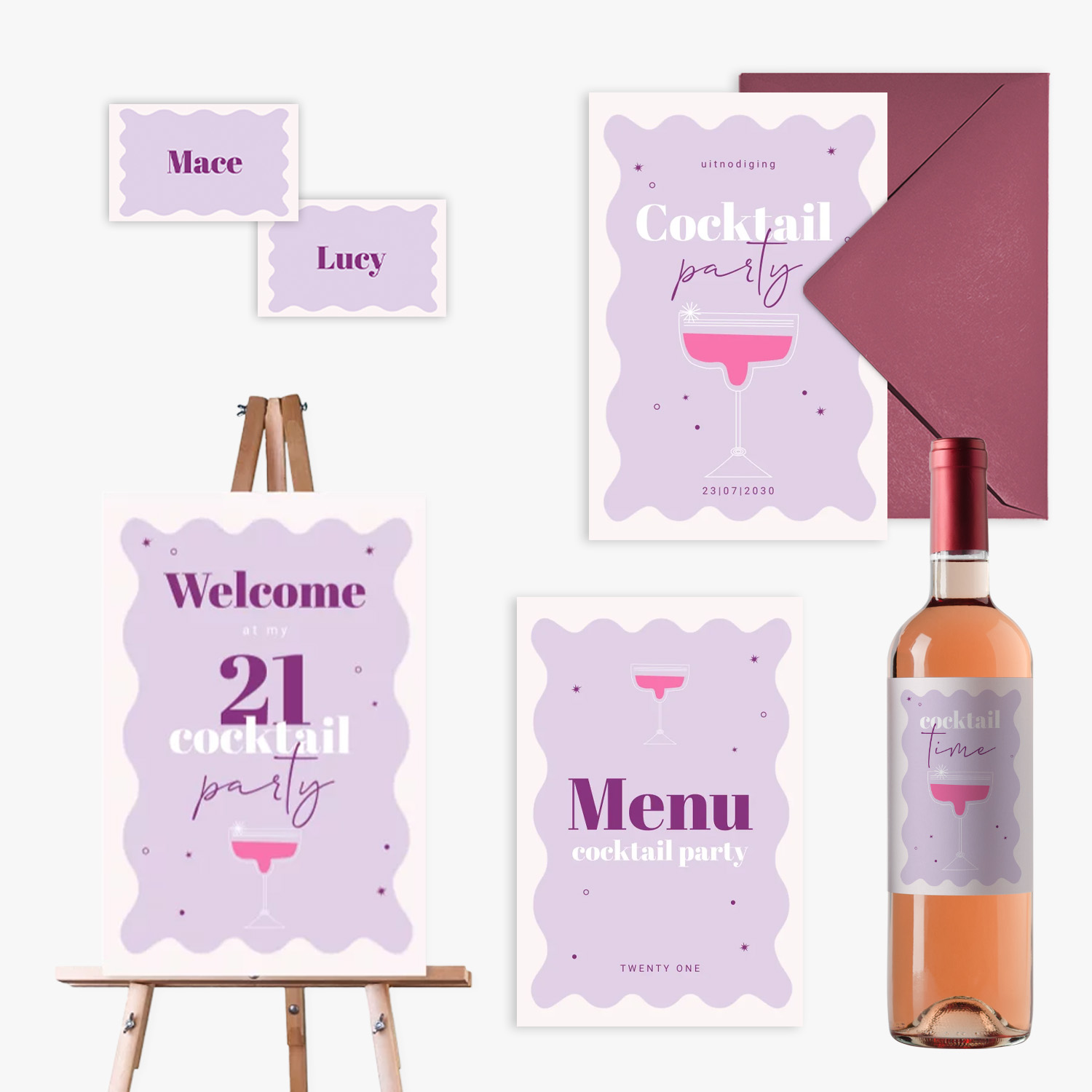 doorlink 21 diner set party in a glass