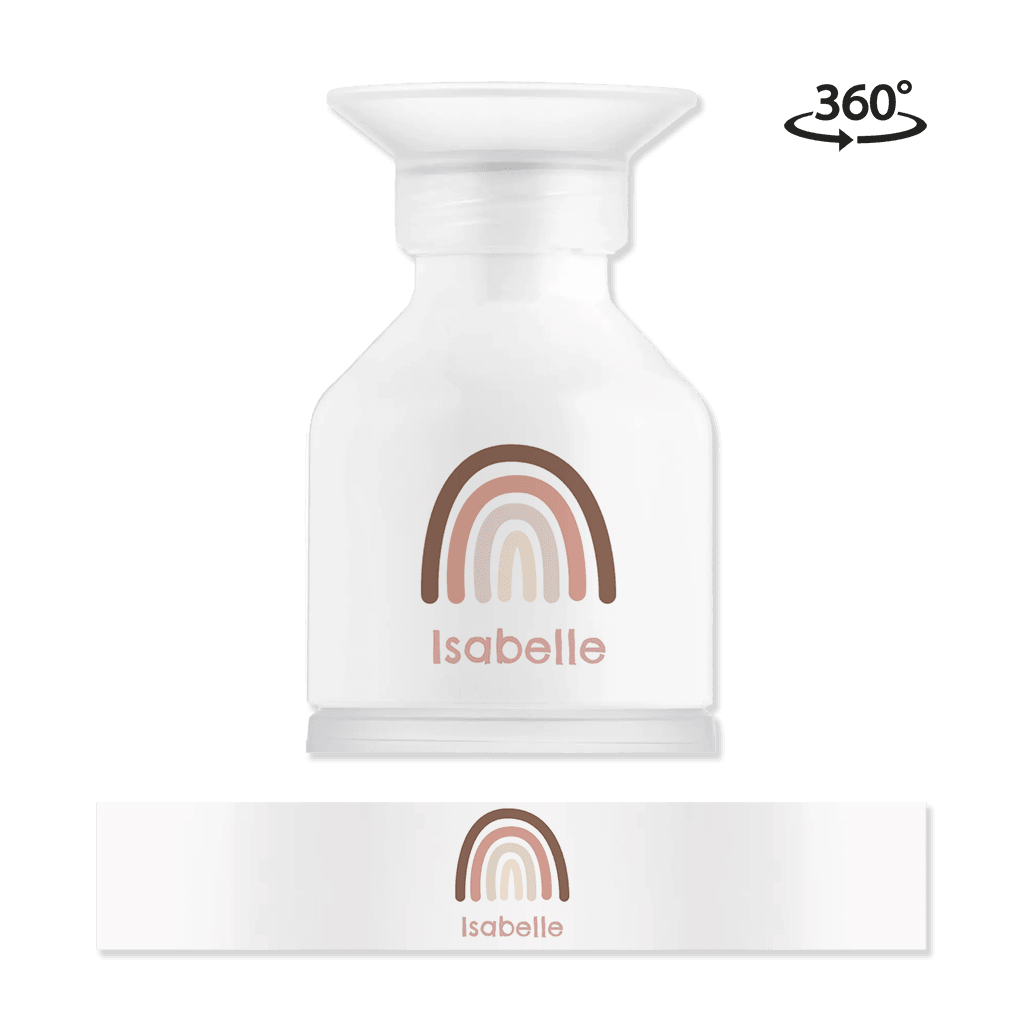 Dopper drinkfles met regenboog en naam