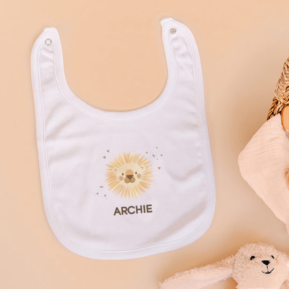 Slabbetje met schattig leeuwtje