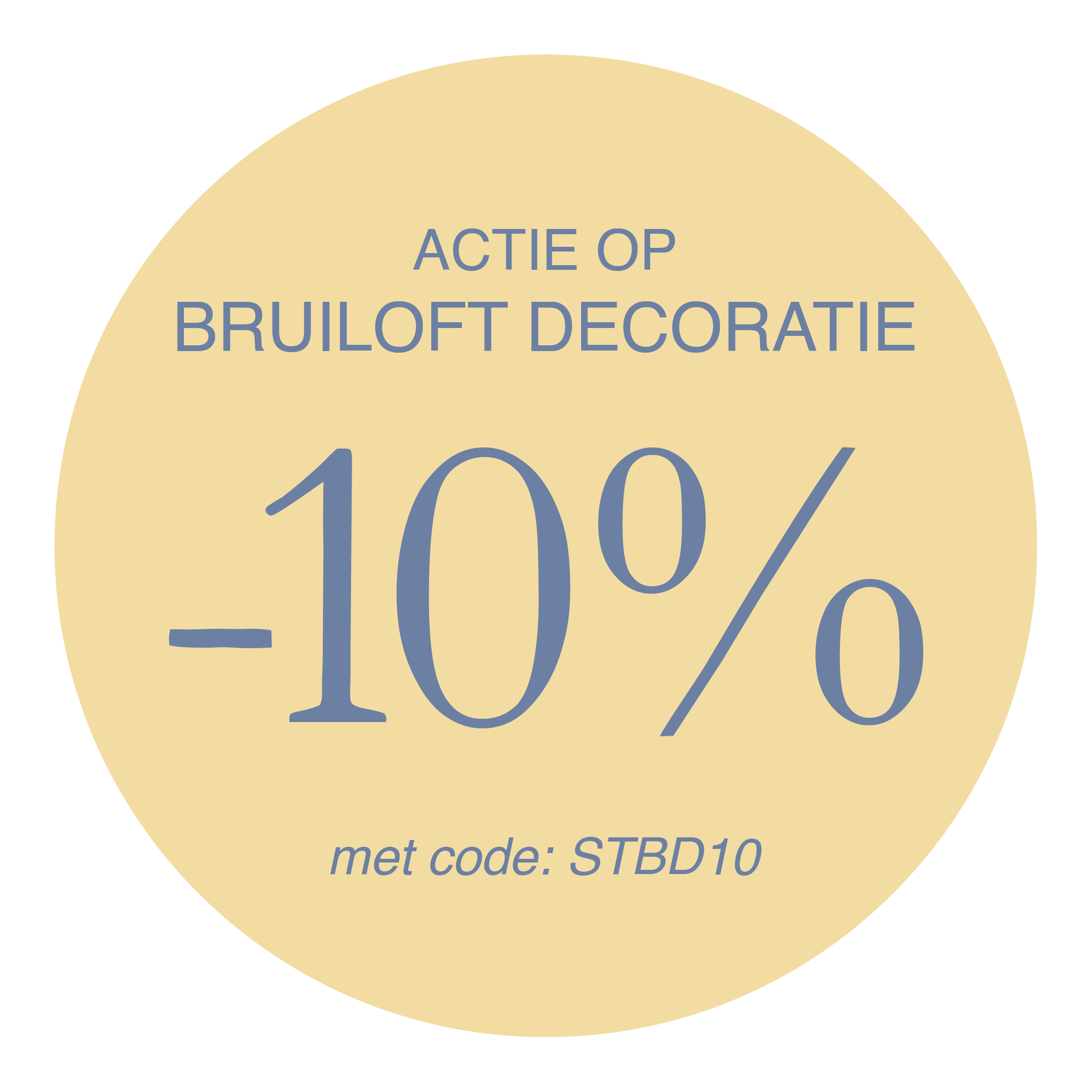 Adblock korting bruiloft decoratie