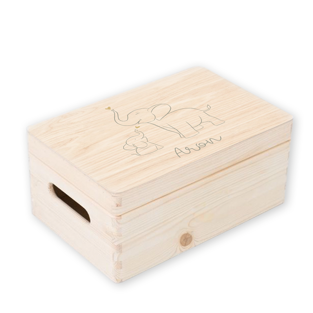 Memorybox met olifantjes voor alle tastbare herinneringen
