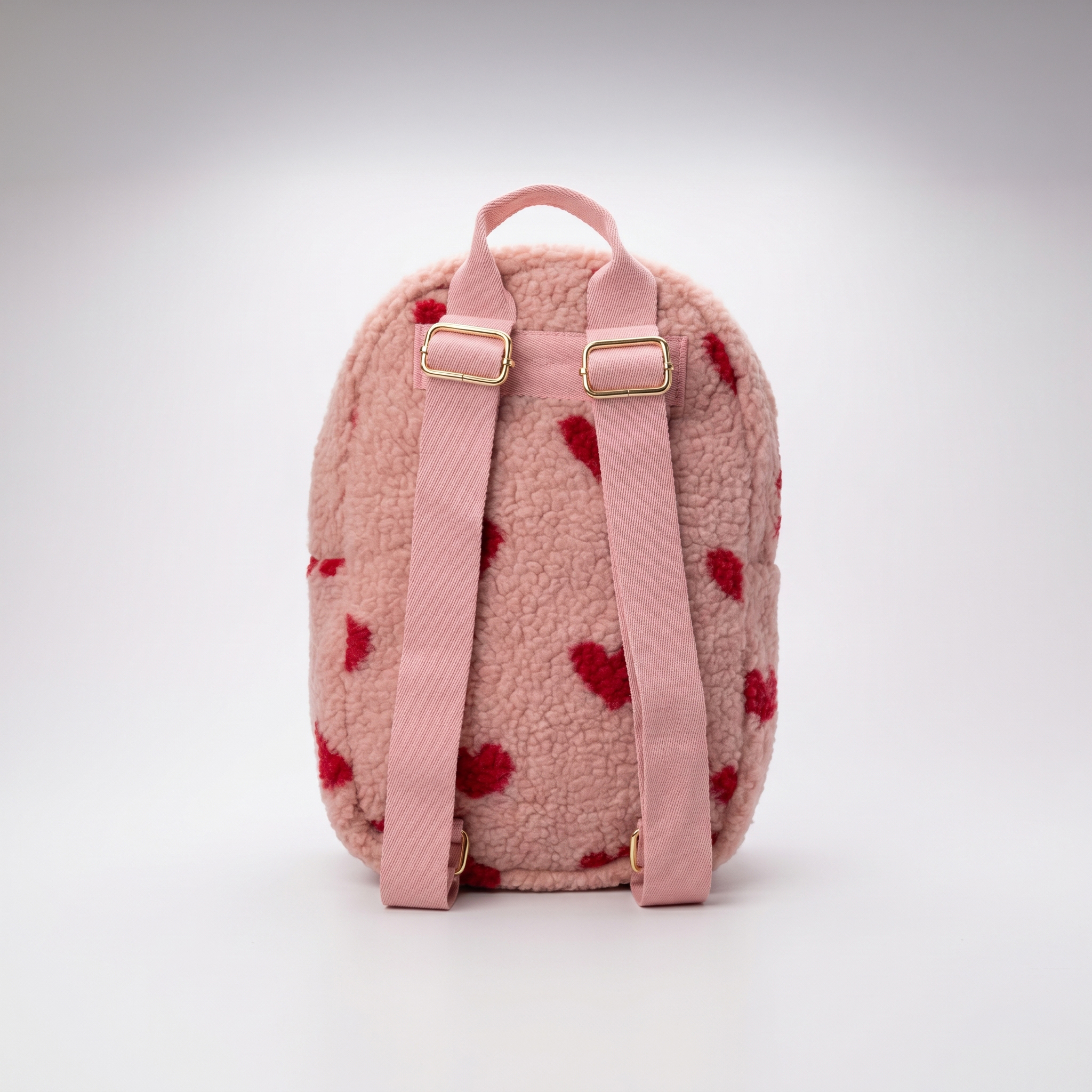 Teddy rugzak met naam | Roze met hartjes
