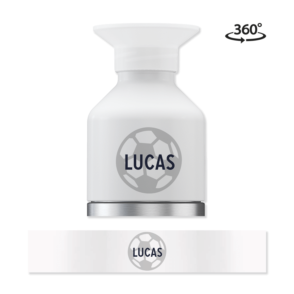 Dopper steel MINI met naam en voetbal