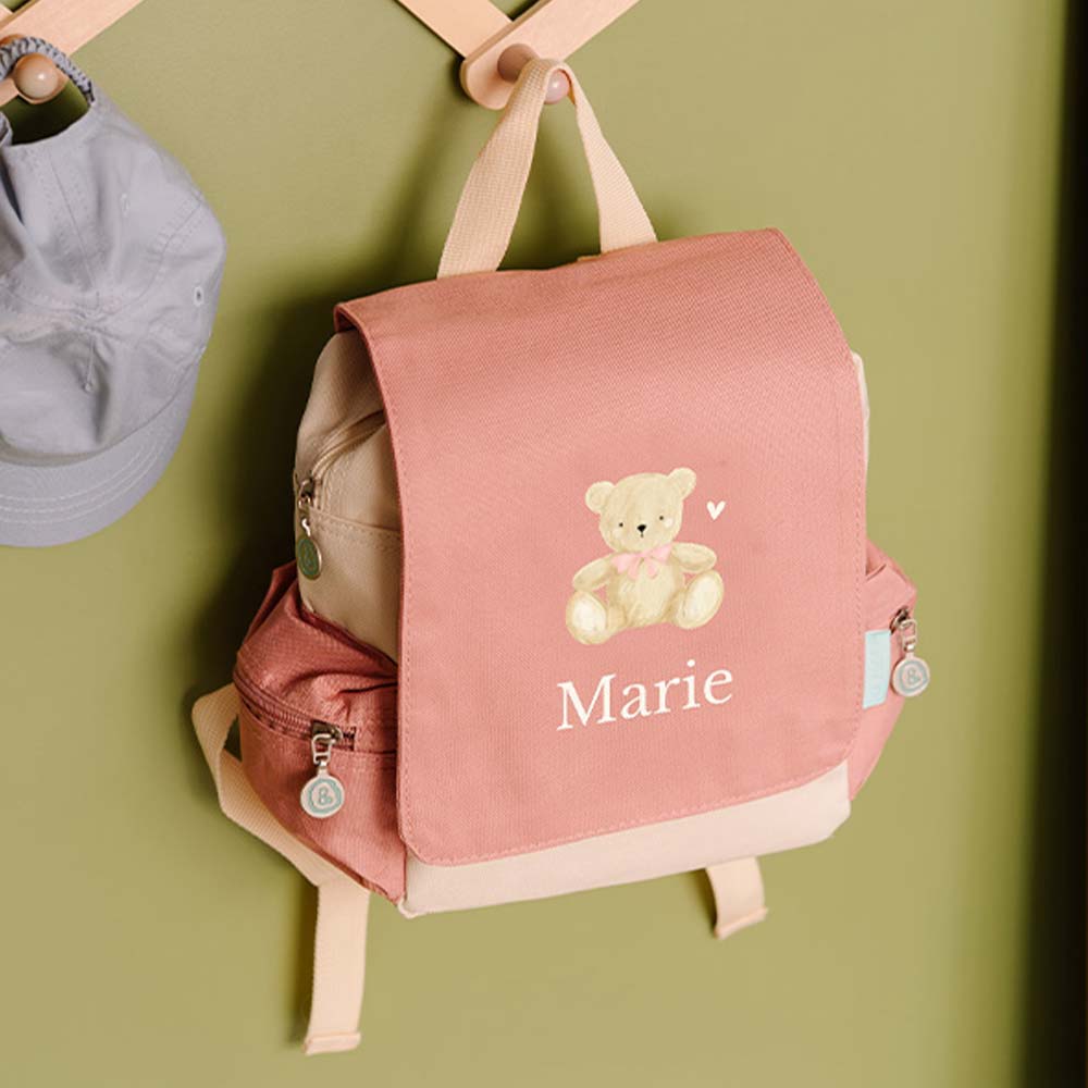 Rucksack Adventure mit Teddybär und Namen