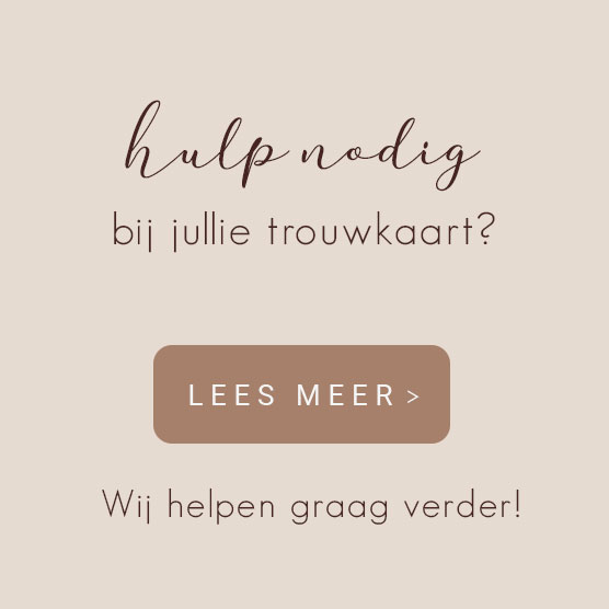 Hulp ontwerpen trouwkaart