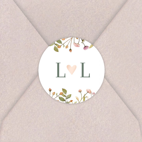 Sticker rosefolie Pastel Flowers